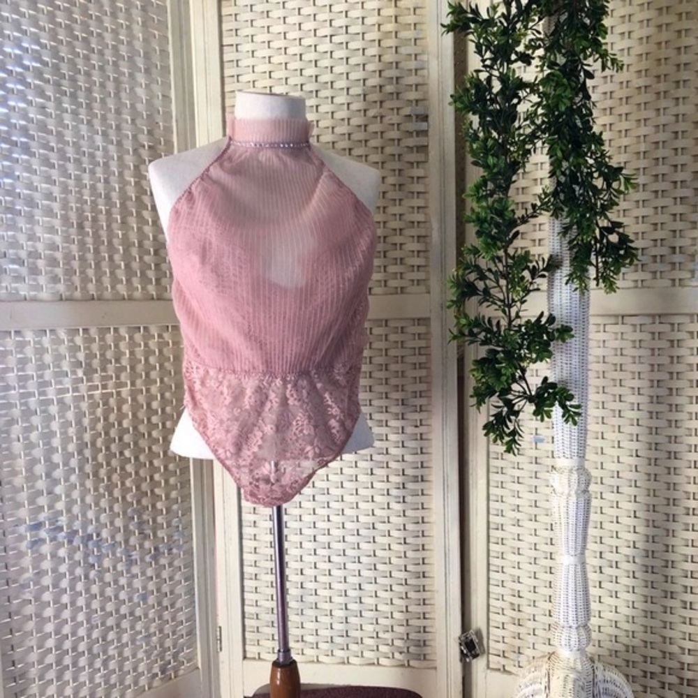 Victoria’s Secret Light Pink One Piece Lingerie